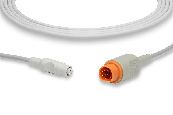 Medical invasive blood pressure (IBP) adapter cable, compatible with Siemens and other patient monitoring systems