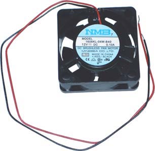 This is an NMB 1608KL-04W-B49 40mm x 40mm x 20mm brushless cooling fan