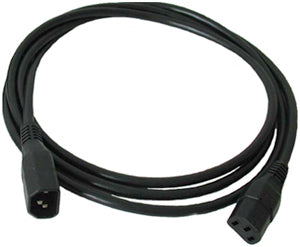 This is an IEC C13 to C14 power extension cable