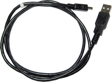 This is a black USB data transfer cable featuring a USB-A connector on one end and a smaller, proprietary or mini-USB style connector on the other end