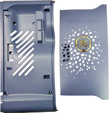 This appears to be a side panel for a GE Voluson ultrasound machine