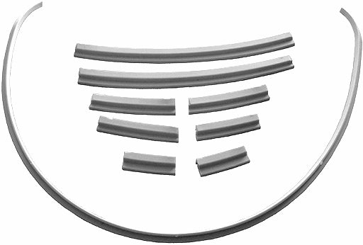 The image shows curved gasket pieces, likely used for sealing industrial drums or specific equipment