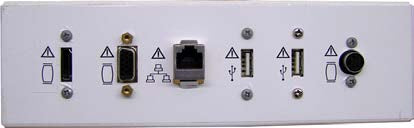 This is a connection module for a GE Voluson E10 ultrasound machine