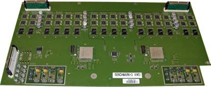 This is likely a GE HealthCare RSX10 Extension Board for the RFM KTZ303250 ultrasound system. It is also possibly a Philips A61RAMCV-001 MCV LED Driver Board