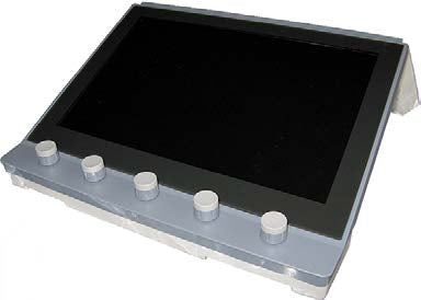 This is a GE Voluson S10 touch display panel is a component for an ultrasound machine