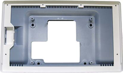 This is the internal structure of a Heckler Zoom Rooms Console for an iPad