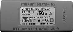 This is a Baaske Medical MI 1005 Ethernet Isolation SKV medical isolator