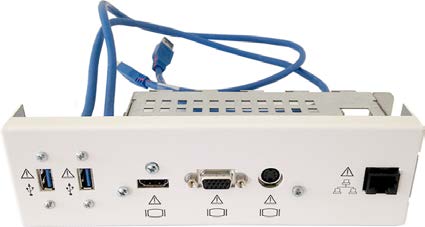 This is a GES35 IO Panel, also known as a video converter board