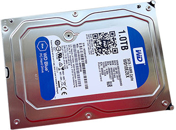 This is a Western Digital (WD) Blue 1TB internal hard drive
