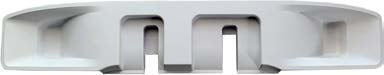 This is a wall-mounted mop and broom holder