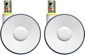 This is a Tente Linea series central or directional locking medical castor wheel