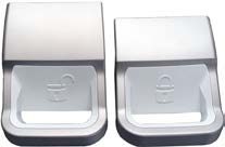 This image displays the symbols for a wireless Apple CarPlay/Android Auto adapter, which converts a wired connection to wireless.