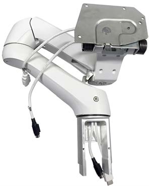 This is a used Kawasaki KJ264 shelf car painting robot arm