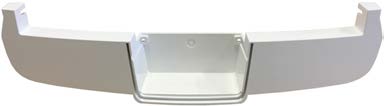 This is a plastic rear roll pan for a truck