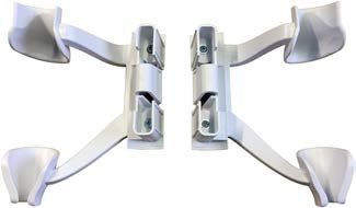 This is an AFX High Bridge Support extension set for model railroad or slot car tracks