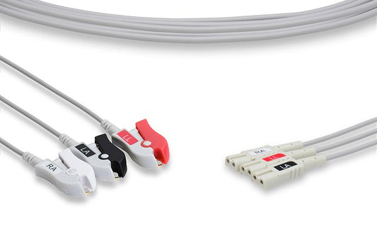 3 Leads Pinch/Grabber - Spacelabs Compatible ECG Leadwire