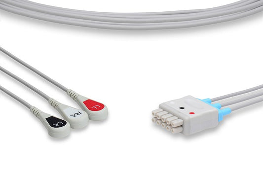 3 Leads Snap (Grouped) - Marquette Compatible ECG Leadwire
