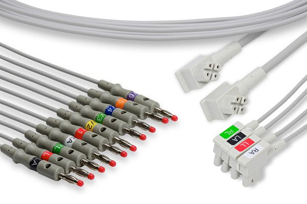 This is a Philips compatible 10-lead EKG leadwire set