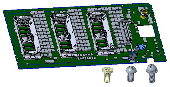This is a Dell PowerEdge R750xa GPU riser card, which is a type of expansion module used in servers