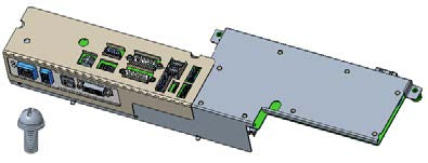 This appears to be a server component, likely a power supply unit or a drive bay kit