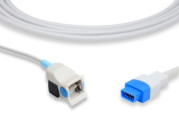 Reusable SpO2 sensor and cable for pulse oximetry monitoring