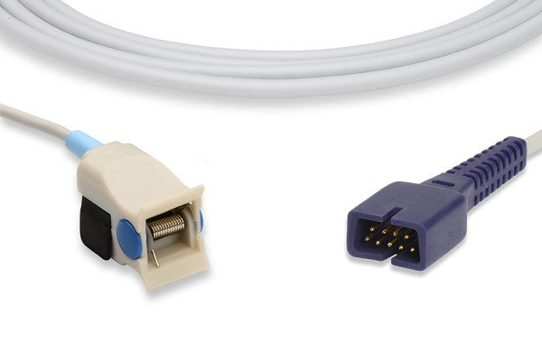 Reusable pediatric clip SpO2 sensor for a patient monitor