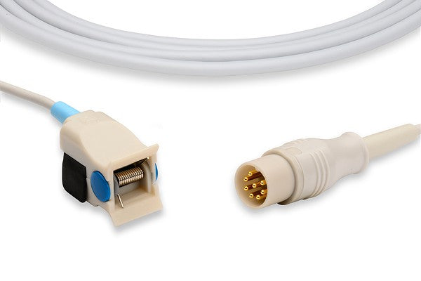 Direct-connect SpO\u2082 sensor or probe, used with patient monitors to measure blood oxygen saturation levels