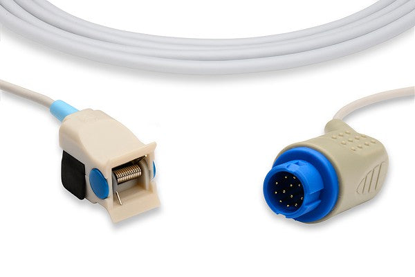 Compatible pediatric clip direct-connect SpO2 sensor.