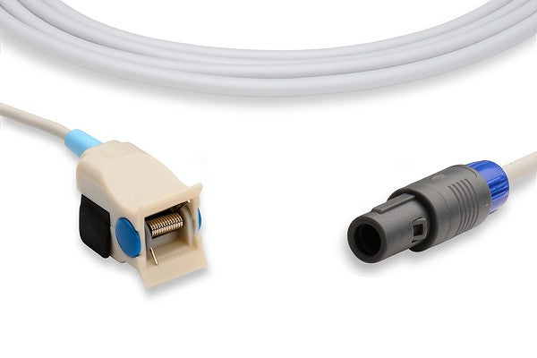 Compatible pediatric clip SpO2 sensor for use with patient monitors