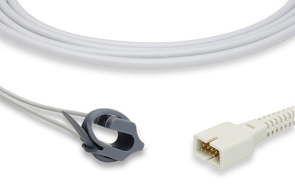 SpO2 sensor cable compatible with various patient monitors, including Respironics models like 920, 920M, and 920M Plus