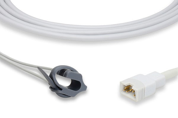 SpO2 sensor cable compatible with various patient monitors, including Respironics models like 920, 920M, and 920M Plus