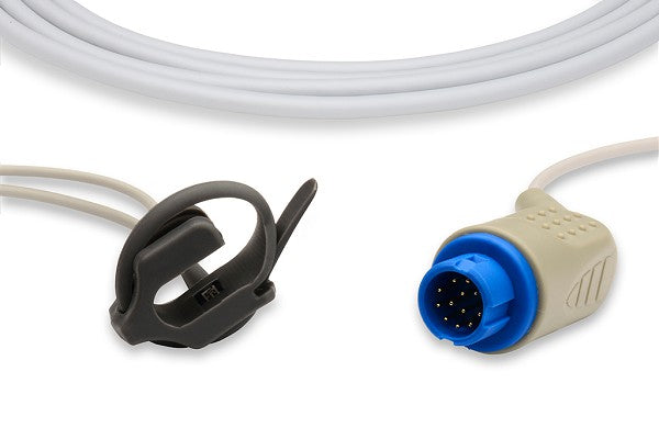 Comen 12-pin reusable SpO2 sensor designed for accurate oxygen saturation monitoring.