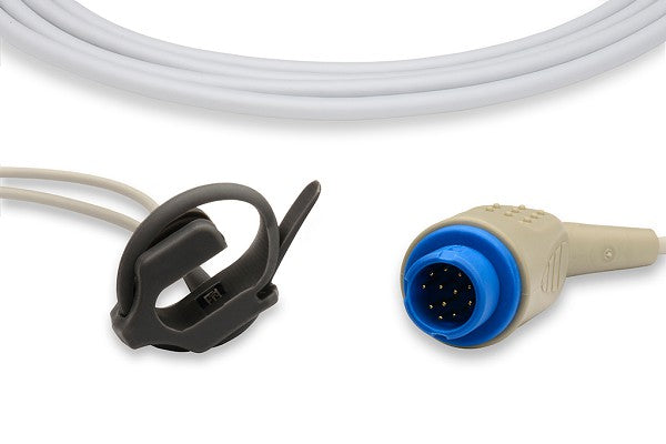 Comen 12-pin reusable SpO2 sensor designed for accurate oxygen saturation monitoring.