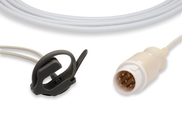 SpO2 sensor, also known as a pulse oximeter probe, a medical device used to measure blood oxygen saturation and pulse rate.