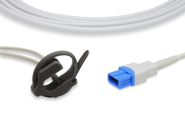Spacelabs compatible direct-connect SpO2 sensor.