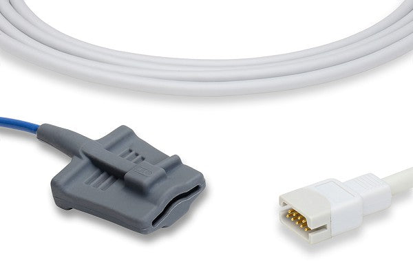EDAN SpO2 sensor for a pulse oximeter, often used for non-invasive measurement of arterial oxygen saturation.
