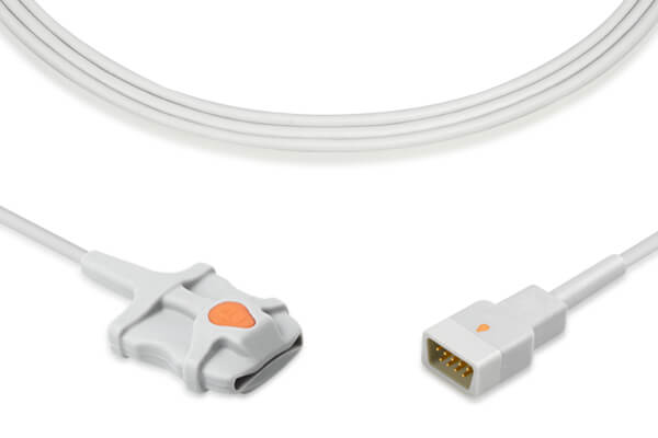 Reusable adult soft sensor used for continuous non-invasive monitoring and spot-checking of oxygen saturation (SpO2) and pulse rate.