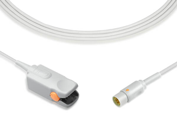 Masimo LNCS (Low Noise Cabled Sensors) reusable adult finger SpO2 sensor.