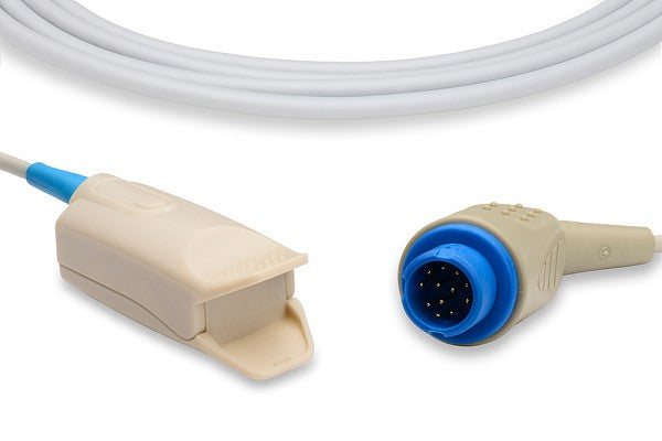 Reusable Dräger compatible adult SpO₂ finger clip probe