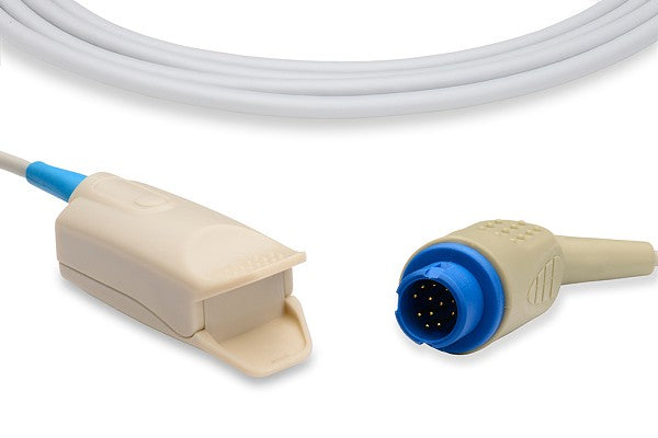 Philips M1196A-compatible, reusable, direct-connect SpO2 sensor
