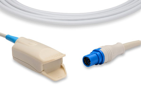 Direct-connect SpO2 sensor probe used for medical oxygen saturation monitoring.