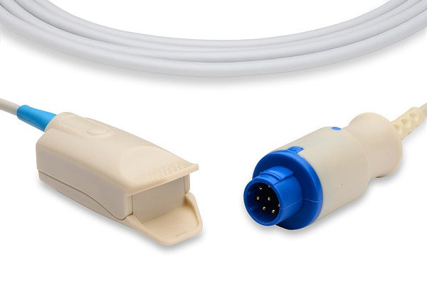 Reusable adult digital SpO2 sensor, compatible with Philips monitors. The sensor is a medical device used to non-invasively monitor a patient's blood oxygen saturation and pulse rate