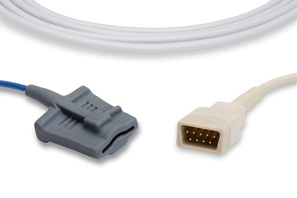 EDAN SpO2 sensor used with the H100B Pulse Oximeter and other compatible monitors. It is a medical device for measuring blood oxygen saturation and pulse rate.