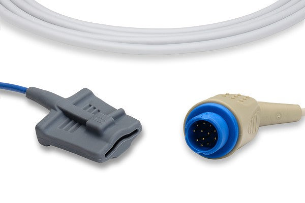Philips-compatible reusable adult clip SpO2 sensor.