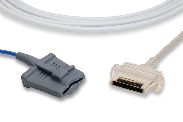 Direct-connect SpO2 sensor cable, compatible with brands like Masimo and Nonin.