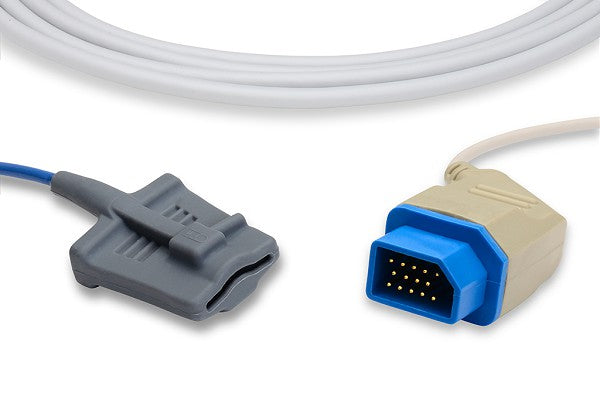 Nihon Kohden compatible direct-connect SpO2 sensor (TL-201T).