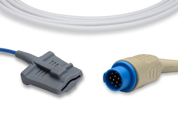 Medical SpO2 sensor for a pulse oximeter or patient monitor.