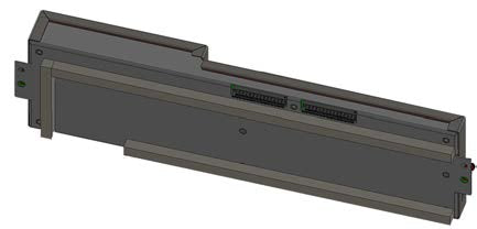 This appears to be a CAD rendering of a Samtec HQCD 0.50 mm Q Strip® Coax Cable Assembly, a high-speed cable assembly for wire-to-board applications