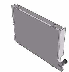 This appears to be an auxiliary automotive radiator or a similar heat exchange component