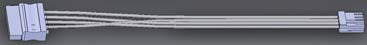 This appears to be an encoder breakout cable, likely a ServoCity or goBILDA 4-pin JST XH cable.